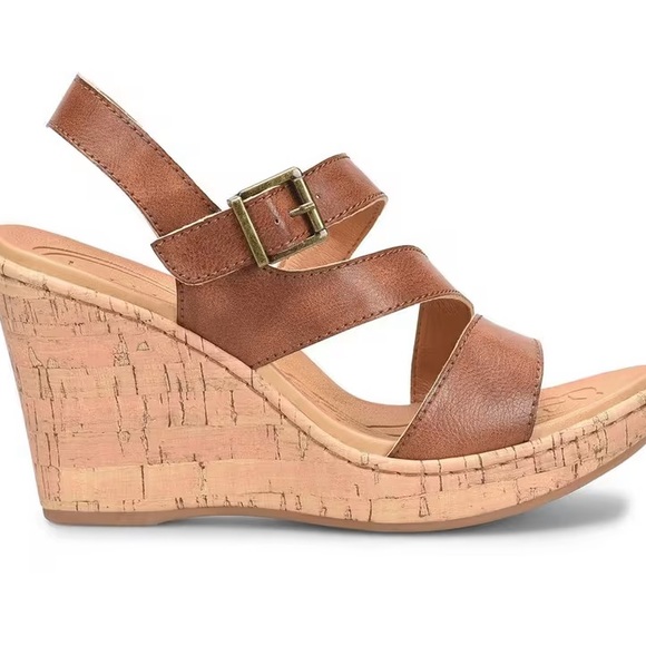 boc Shoes - BOC SCHIRRA TAN WEDGE SANDALS SIZE 10 NEW